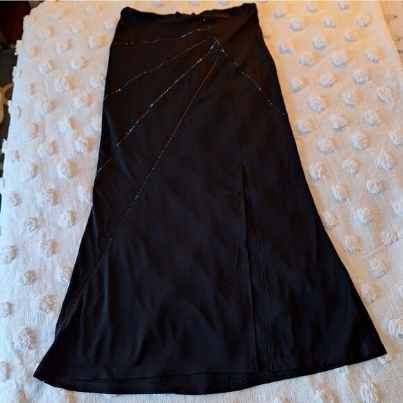 XL Nicole Bakti maxi skirt rhinestone detail, party night - Picture 9 of 16